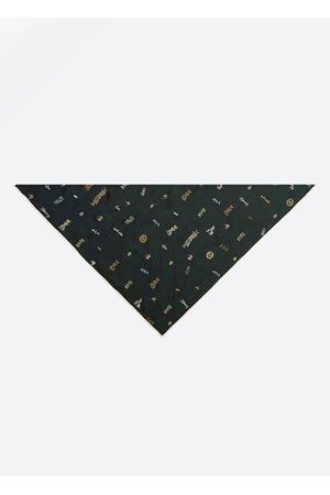 Sea NY juliet embroidered scarf green  side