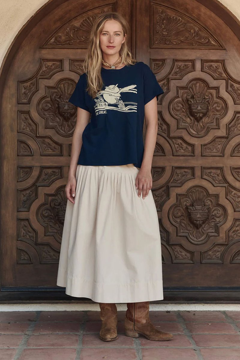 The Great the boxy tee everglade navy