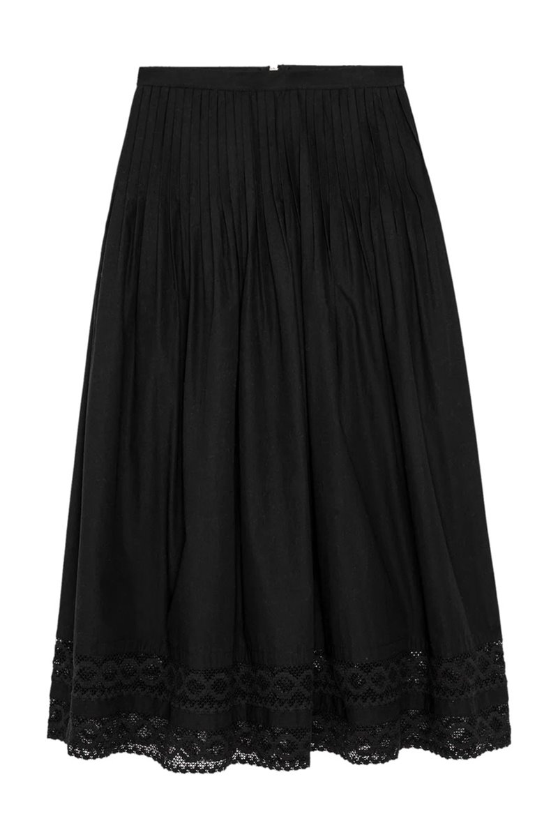 The Great the structured victorian skirt black side