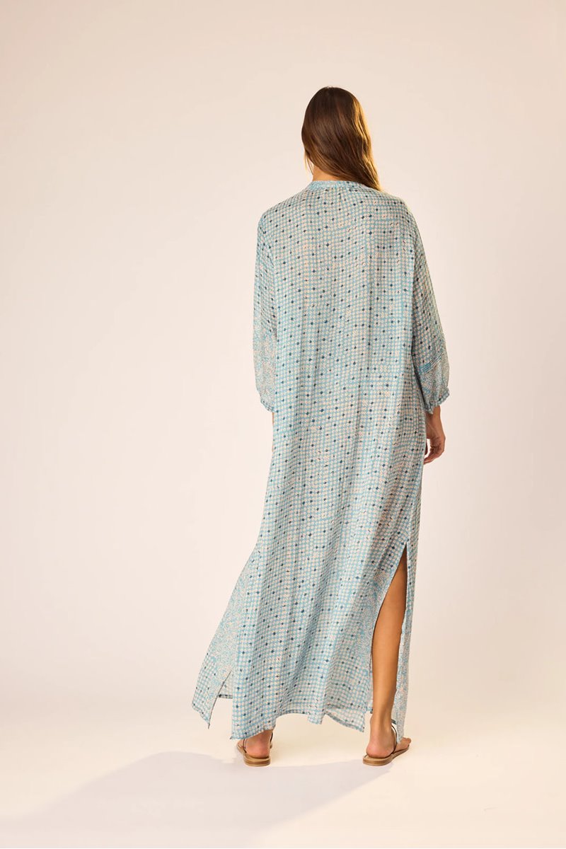 Natalie Martin sammi maxi dress delphi sky side