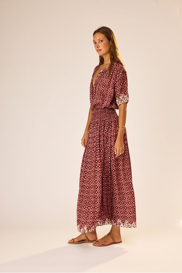 Natalie Martin Bella Skirt Mosaic Spice 