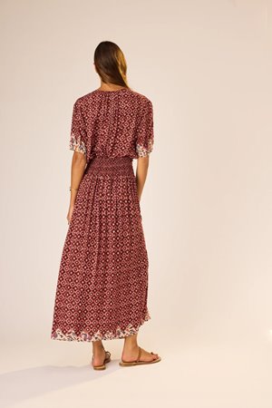 Natalie Martin bella skirt mosaic spice  side