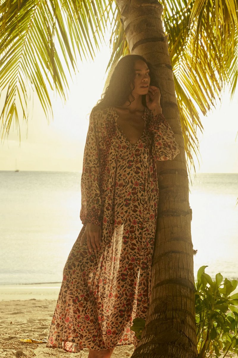Natalie Martin fiore dress wildflower spice side