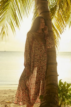 Natalie Martin fiore dress wildflower spice side