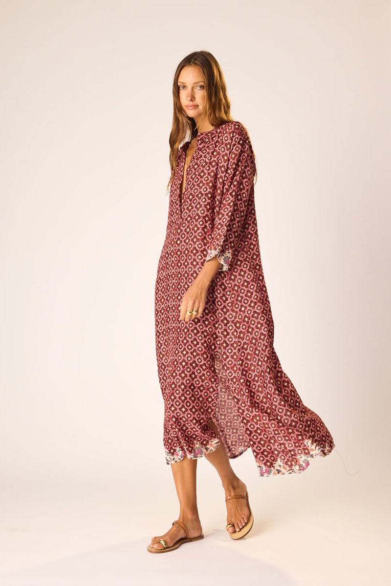 Natalie Martin isobel dress  mosaic spice side