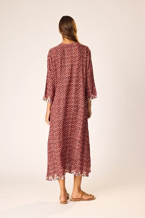 Natalie Martin isobel dress  mosaic spice detail