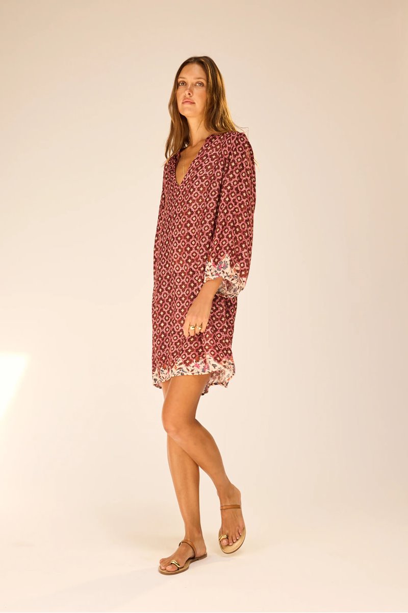 Natalie Martin maria dress mosaic spice