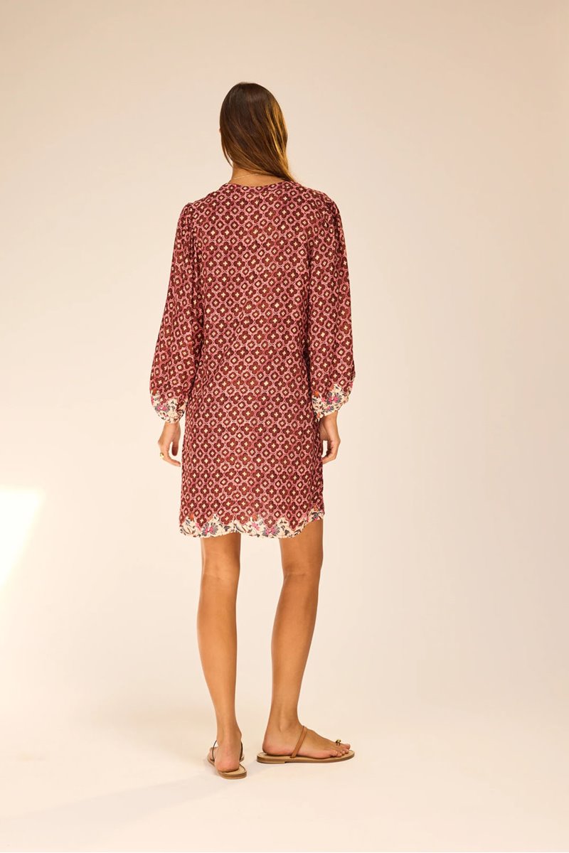 Natalie Martin maria dress mosaic spice side