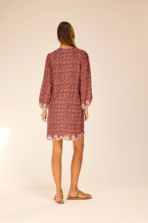 Natalie Martin maria dress mosaic spice side