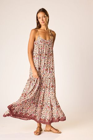 Natalie Martin melanie dress wildflower spice back