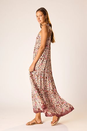 Natalie Martin melanie dress wildflower spice side