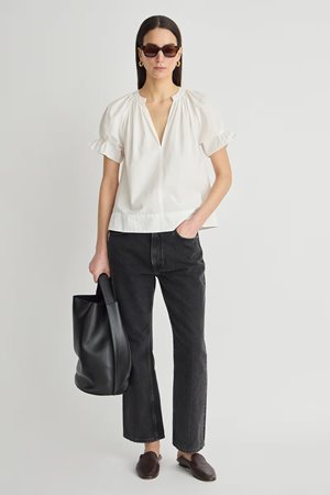 Apiece Apart lo capo top cream back