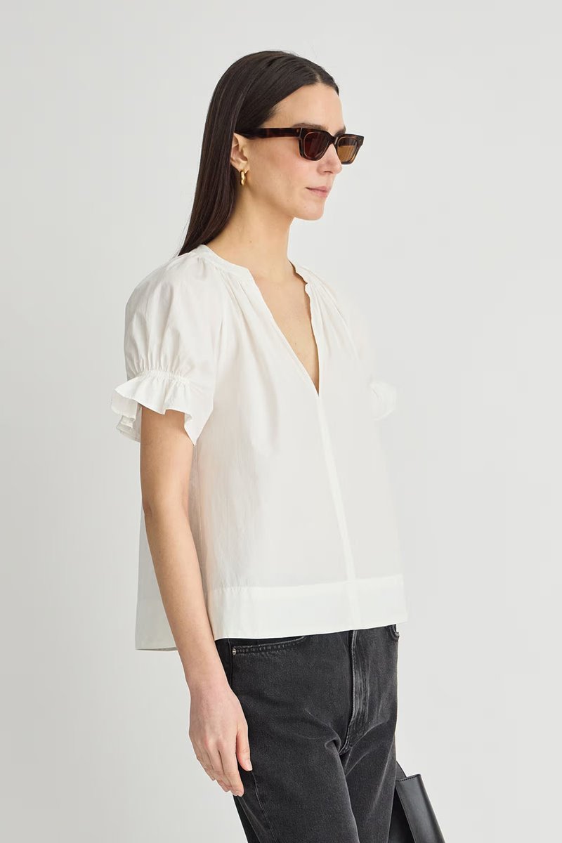 Apiece Apart lo capo top cream detail