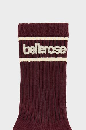 Bellerose vrel crew socks fig/swan back