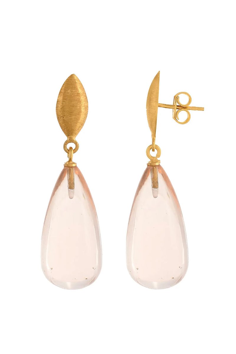 Shyla  corine drop earrings champagne