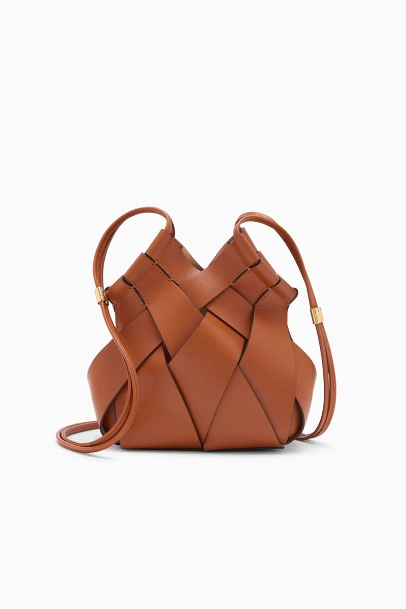 Ulla Johnson charlotte crossbody bag cognac back