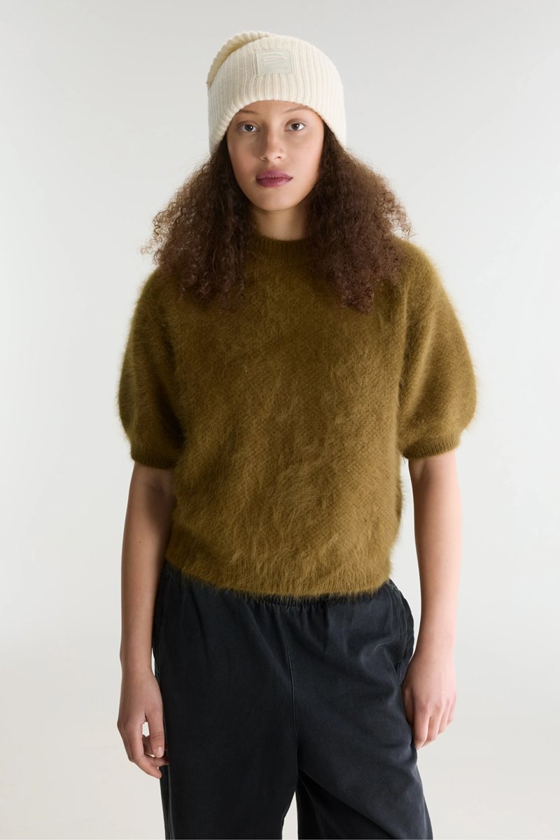Bellerose darza short sleeve knit tabac