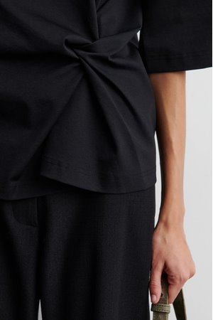 Second Female arkai drape tee detail