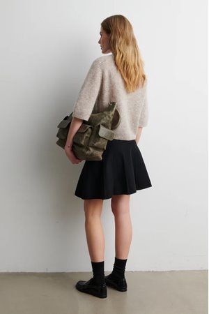 Second Female andrea rib cardigan light beige side