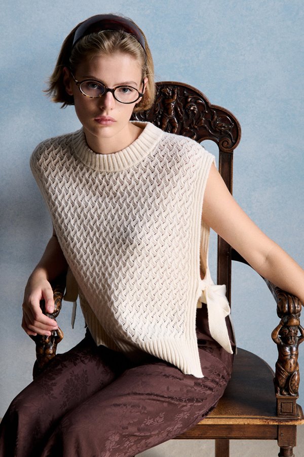 Petite Mendigote Miyoko Knit Ecru