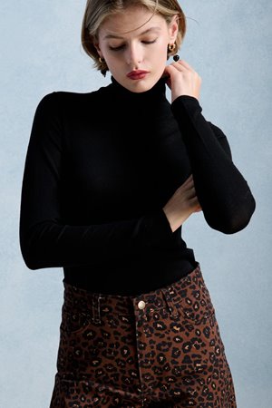 Petite Mendigote mania knit black