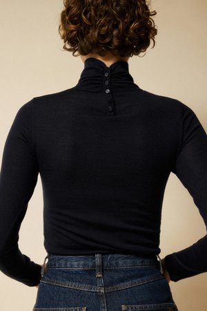 Petite Mendigote mania knit navy back