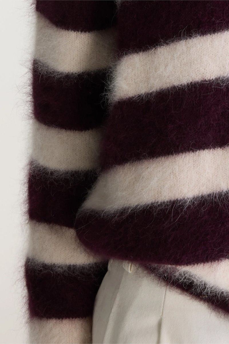 Bellerose datus knit stripe detail