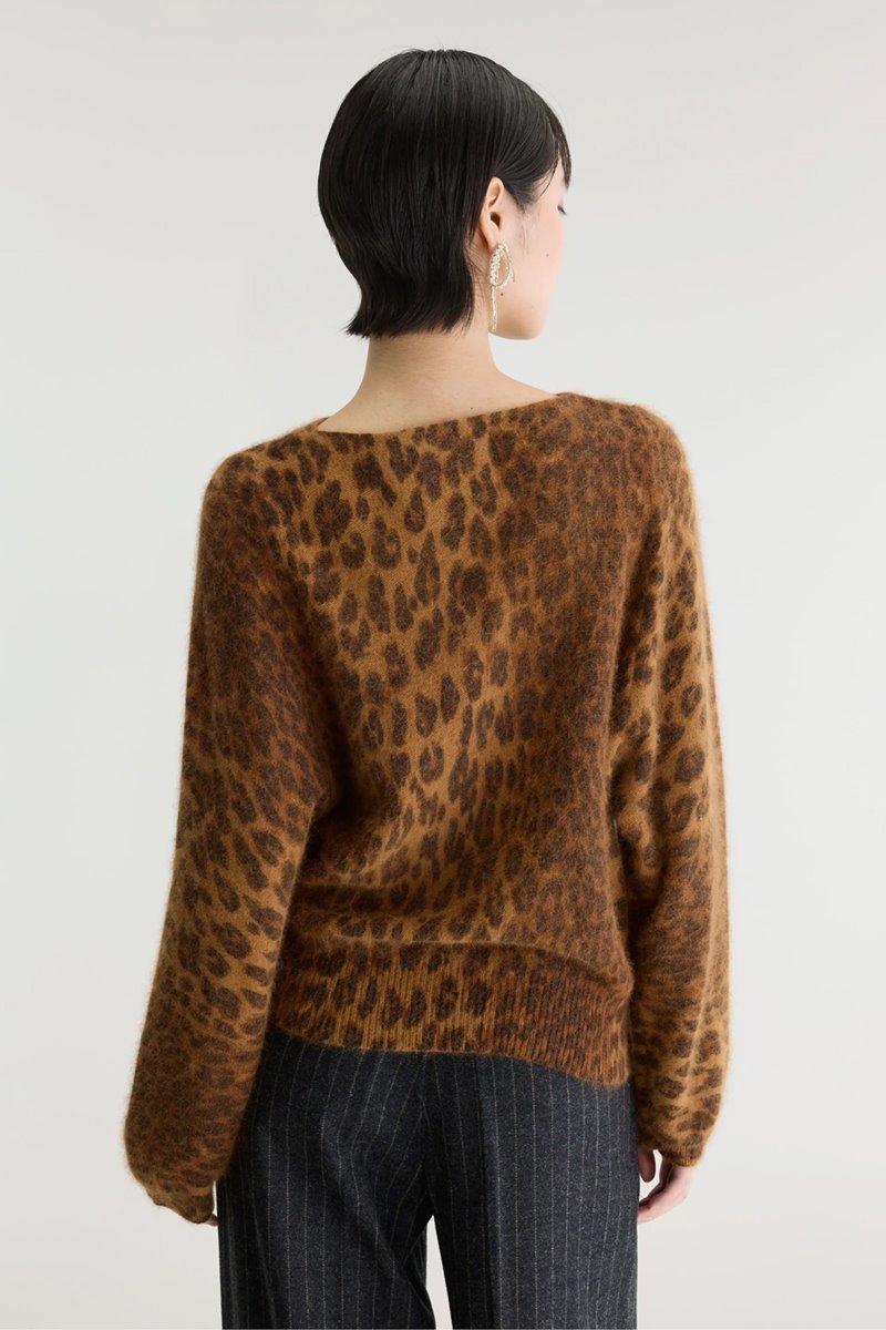 Bellerose dioal leopard print knit back