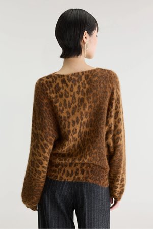 Bellerose dioal leopard print knit back
