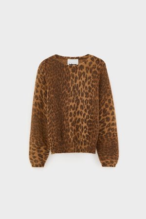 Bellerose dioal leopard print knit side