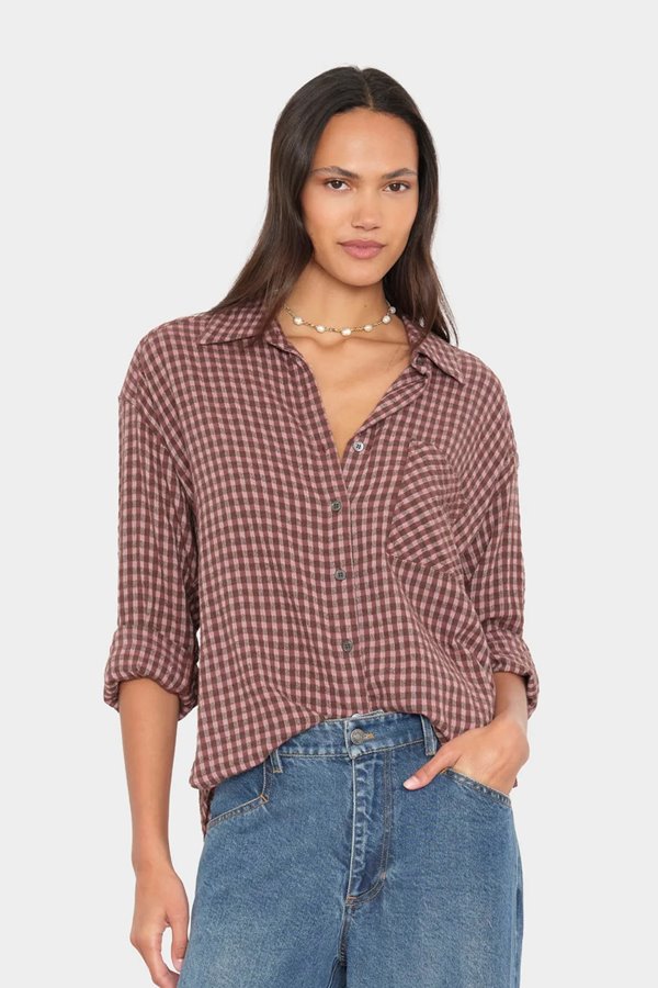 Xirena  Jordy Shirt Bourbon Rose