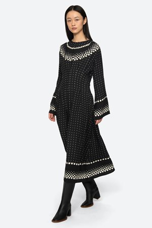 Sea NY elly polka dot dress