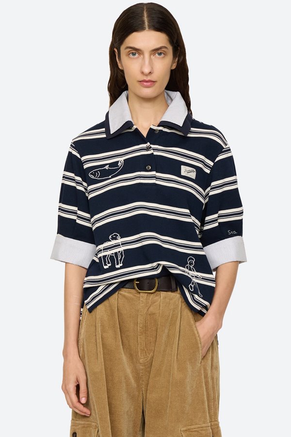 Sea NY Mina Novelty Polo