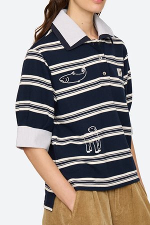 Sea NY mina novelty polo back