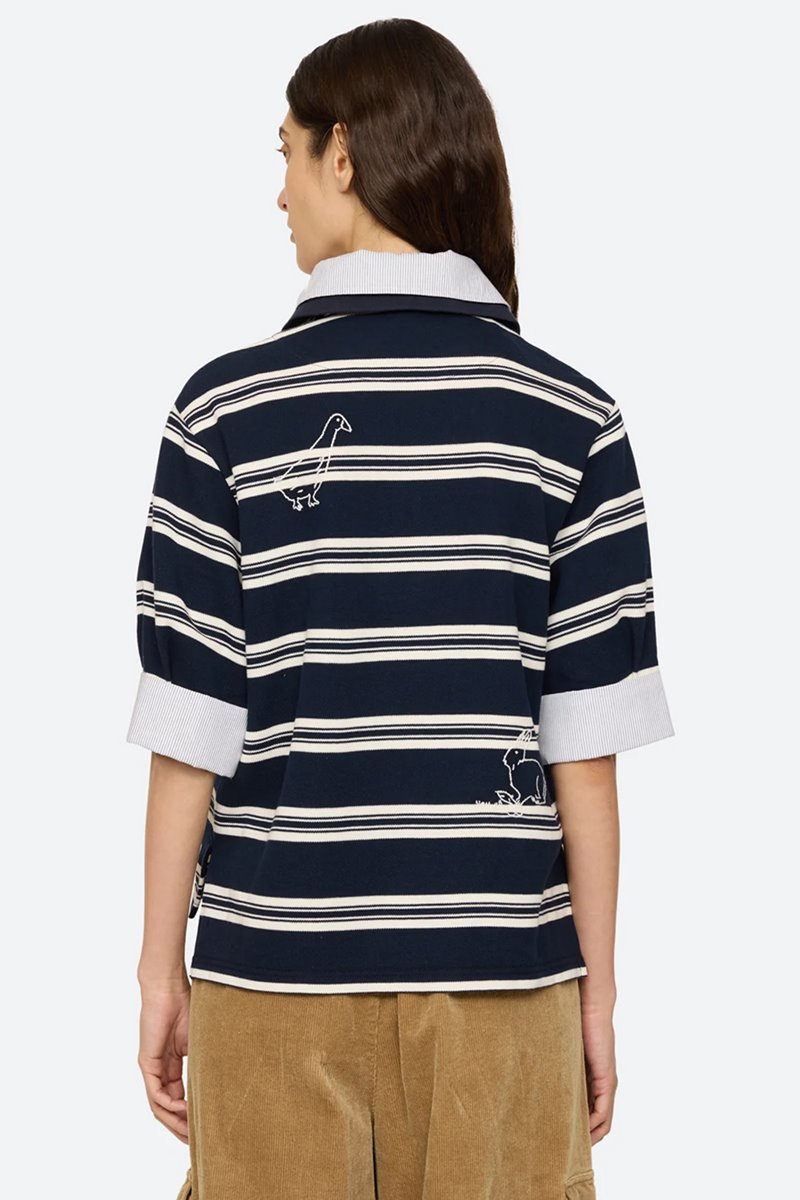 Sea NY mina novelty polo side
