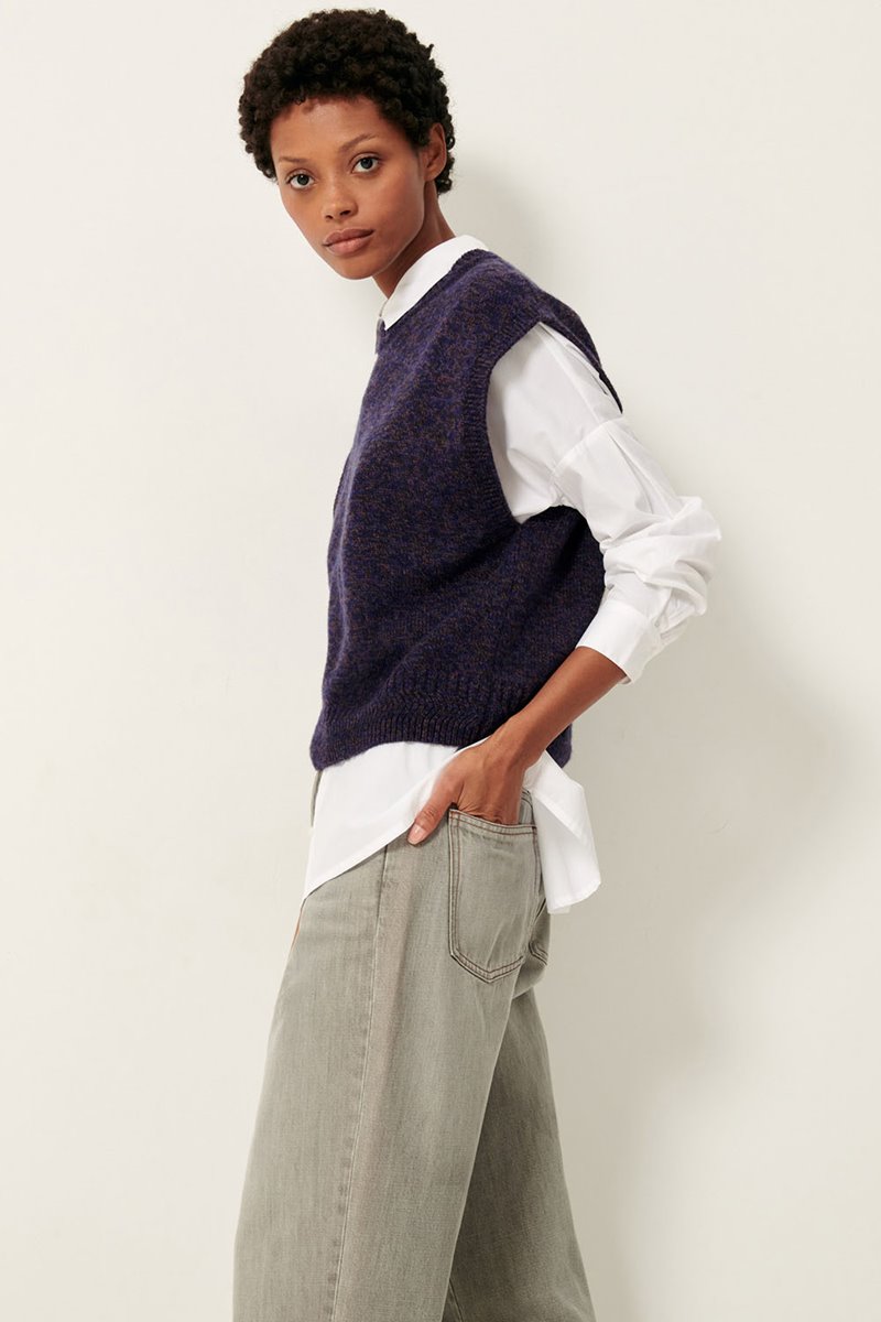Sessun fabinino sweater ink blue side