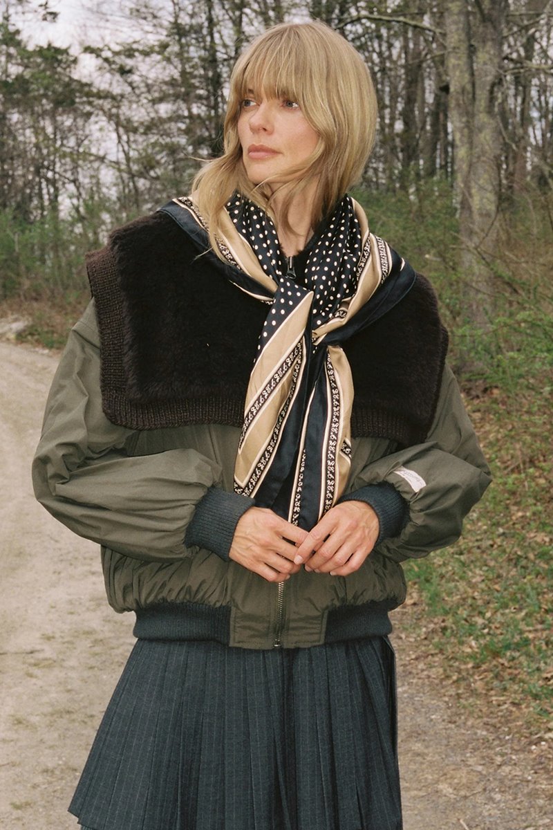 Sea NY marta faux fur bomber side