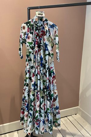 Samantha Sung Eden Dress Cotton Musola Soft Blue KJs Laundry