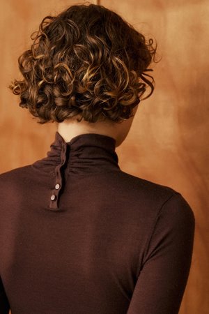 Petite Mendigote mania knit chocolate  back