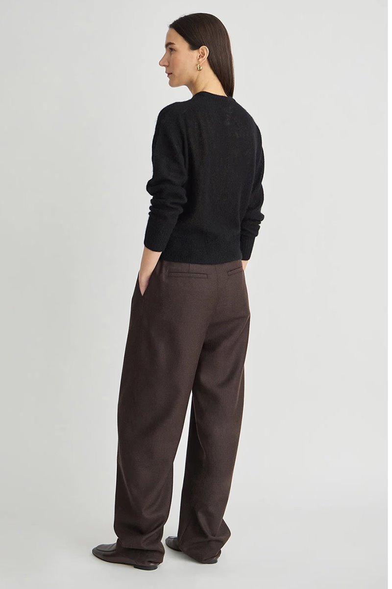 Apiece Apart long bari  trouser chocolate back