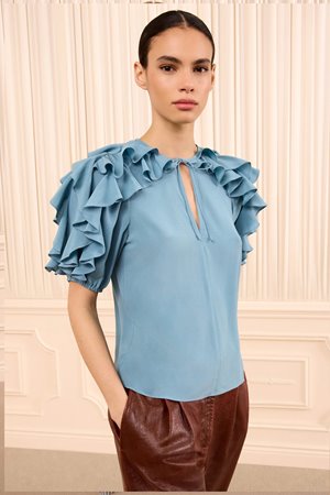Ulla Johnson josephine silk top heron