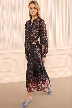 Ulla Johnson tessa long sleeve silk dress  detail