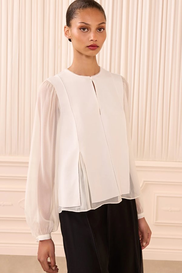 Ulla Johnson Lucette Blouse Pearl Ivory