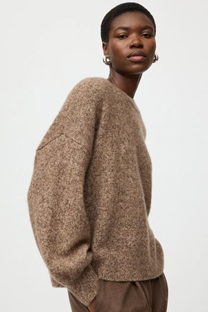 Soft Goat marled relaxed fit crew neck 
