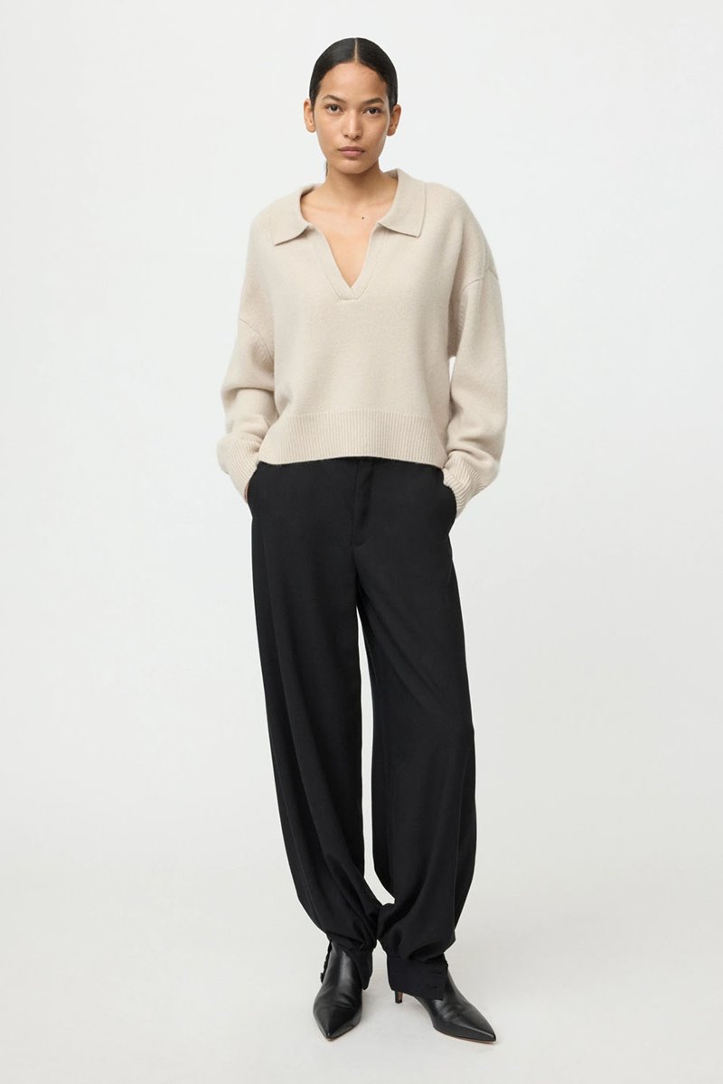 Soft Goat relaxed fit polo shirt  back