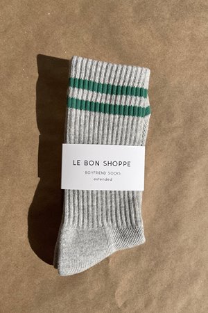 Le Bon Shoppe boyfriend sock light grey back