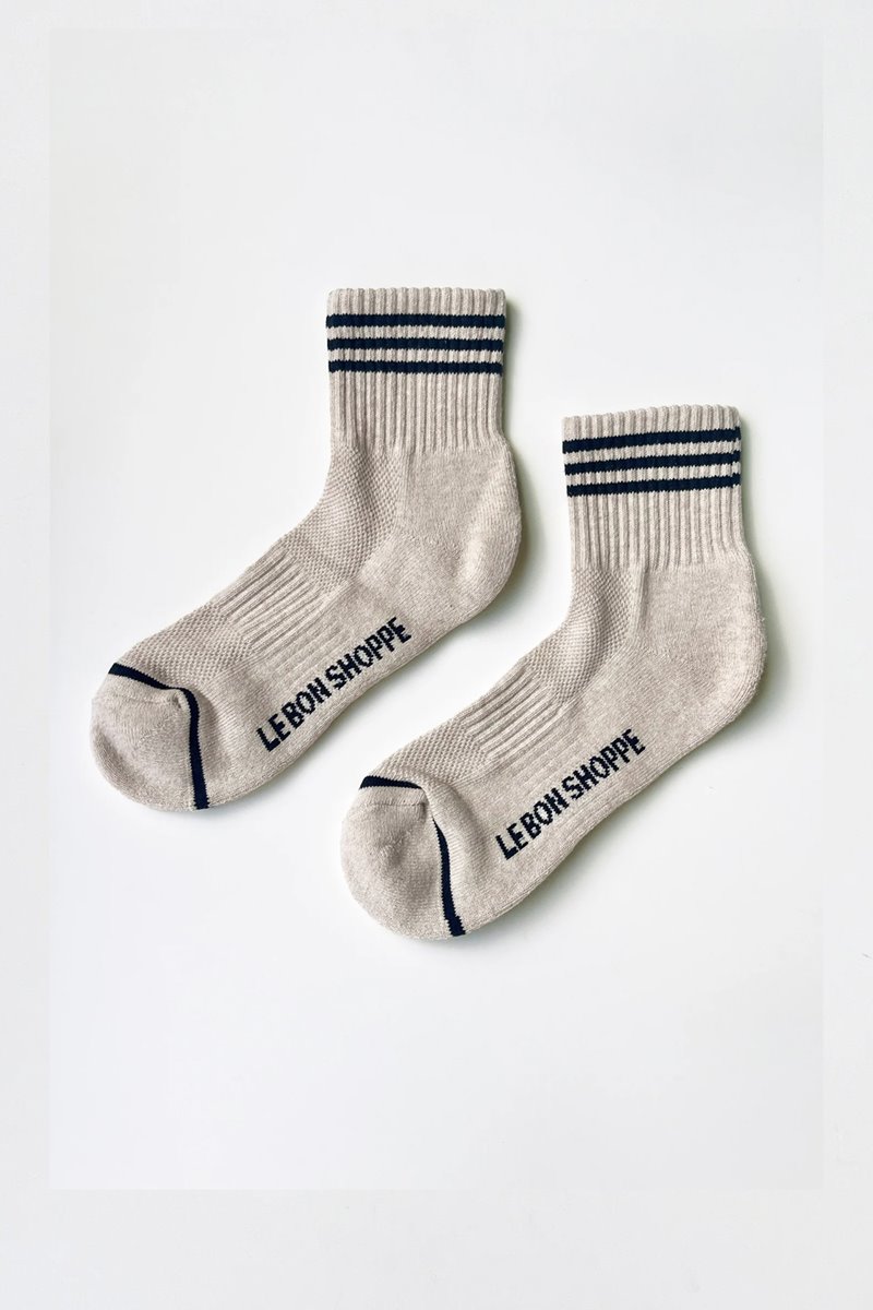 Le Bon Shoppe girlfriend sock oatmeal