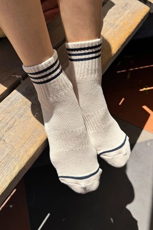 Le Bon Shoppe girlfriend sock oatmeal back