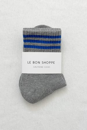 Le Bon Shoppe girlfriend sock grey back