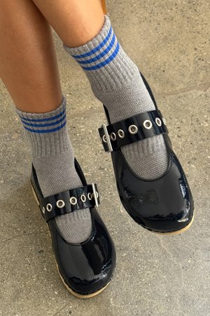 Le Bon Shoppe girlfriend sock grey side